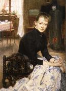 Richard Bergh Konstnarens wife china oil painting artist